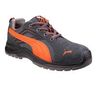 Puma Omni Flash Grey/Orange Safety Trainers - Size 10
