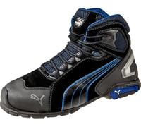 Puma Safety Sicherheitsschuh Rio Black Mid S3 SRC Schwarz-Blau