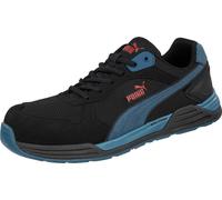PUMA Safety Frontside Black Blue Low Safety Shoes Size 45