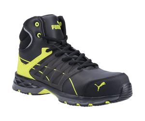 Puma Safety Unisex Velocity 2.0 MID S3 Leather Yellow Boots - Size UK 6.5