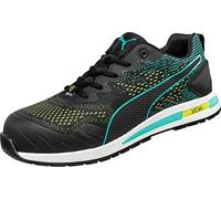 Puma Safety Vivid GH Low Recycled Work Shoe Safety Shoe S1P ESD HRO SRC Fibreglass Cap Non-Slip Metal Free Vegan Unisex, Black Combined, 9.5 UK
