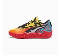 PUMA Scoot Zeros II Caution Basketball Shoes Unisex, Rickie Orange/Speed Yellow, size 9