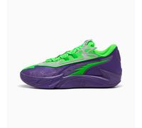 PUMA Scoot Zeros II Nxtpro Hoops Basketball Shoes Unisex, Violet/Green Pes, size 4.5