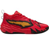 PUMA Scoot Zeros Retro Portland Basketball Shoes, For All Time Red/Yellow Sizzle, size 9