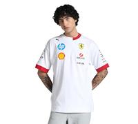 PUMA Scuderia Ferrari F1 2025 Driver's Oversized Tshirt - White - Size: 3XL
