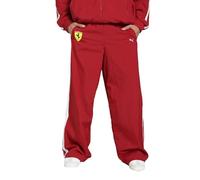 PUMA Scuderia Ferrari F1 2025 Driver's T7 Oversized Pants - Red | Drivers sweatpants in oversized fit, T7 style contrast leg panels, Officially licensed