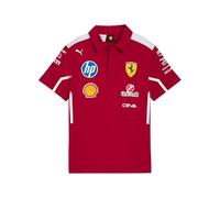 PUMA Scuderia Ferrari Hp 2025 Team Polo Shirt Youth, Dark Cherry, size 7-8 Youth