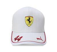 PUMA Scuderia Ferrari F1 2025 Lewis Hamilton Cap - White- One Size Fits Most