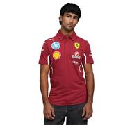 Scuderia Ferrari Motor Racing Formula 1 Polo Men's 2025 Charles Leclerc Red