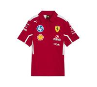 PUMA Scuderia Ferrari Hp 2025 Team Polo Shirt Women, Dark Cherry, size XL