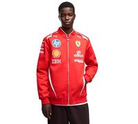 PUMA Scuderia Ferrari F1 2026 Men's Team Racing Jacket - Red | Unisex regular fit, Design emphasizes white and red heritage colours, All the latest team and partner logos