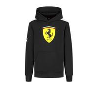 PUMA Scuderia Ferrari F1 Kids' Hoodie with Large Scudetto shield print on chest - Black - Size: 11/12 Years