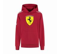 PUMA Scuderia Ferrari F1 Kids' Hoodie with Large Scudetto shield print on chest - Red - Size: 11/12 Years