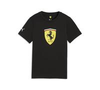 PUMA Scuderia Ferrari F1 Kids' Tshirt with Large Scudetto Shield Logo - Black - Size: 11/12 Years