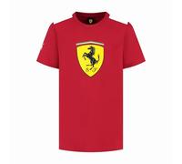 PUMA Scuderia Ferrari F1 Kids' Tshirt with Large Scudetto Shield Logo - Red - Size: 7/8 Years