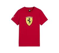 PUMA Scuderia Ferrari F1 Kids' Tshirt with Large Scudetto Shield Logo - Rosso Corsa - Size: 5/6 Years