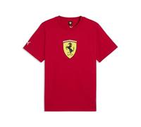 PUMA Scuderia Ferrari F1 Men's Tshirt with Large Scudetto Shield Logo - Rosso Corsa - Size: L