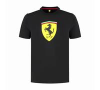 PUMA Scuderia Ferrari F1 Men's Tshirt with Large Scudetto Shield Logo - Black - Size: M