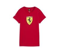 PUMA Scuderia Ferrari F1 Women's Tshirt with Large Scudetto Shield Logo - Rosso Corsa - Size: M