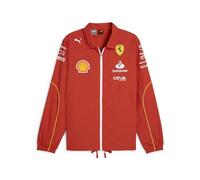 PUMA Scuderia Ferrari Men's 2024 Team Coach Jacket Burnt Red - Size: Medium