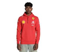 PUMA Scuderia Ferrari Men's 2024 Team Hoodie Burnt Red - Size: XX-Large