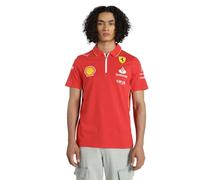 PUMA Scuderia Ferrari Men's 2024 Team Polo Burnt Red - Size: Small