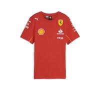 PUMA Scuderia Ferrari Women's 2024 Team Tshirt Burnt Red - Size: Large