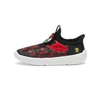 Puma Scuderia Slip On Shoes Ferrari Slipkart Alternate Closure Sneaker, 12 US Unisex Little Kid, Black Rosso Corsa, 11 UK Child