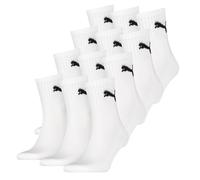 Puma Short Crew Socks 12 PAIRS, Terry Sole, Unisex 3/4 Sport Socks / Color: ...