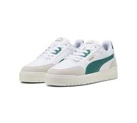 PUMA Unisex Shuffle Downtown OG Sneaker, White-Wild Green-Vapor Gray, 6 UK