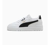 PUMA Shuffle Downtown Sneakers Unisex, White/Black/Gold, size 7