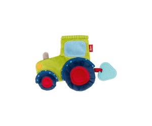 PUMA SIGIKID 42301 Active Crinkle Cloth Tractor PlayQ Girls and Boys Baby Toy Recommended from Birth Green/Blue