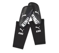 PUMA King Sleeve Shin Guards, Black/White, size Large