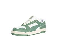 Puma Slipstream Lo Vintage Leather Trainers, White/Eucalyptus - 8.5 UK