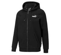 Puma Small Logo Fleece Hooded Jacket Black