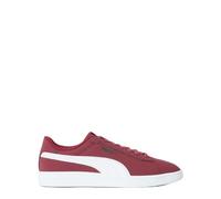 PUMA Smash 3.0 Buck Low Top Trainers Mens Burgundy/White 9.5 UK