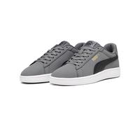 PUMA Smash 3.0 Buck Sneakers, Cool Dark Grey/Black/Gold, size 4.5