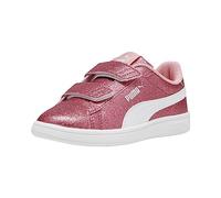 PUMA Smash 3.0 Glitz Glam Hook and Loop Sneaker, Peach Smoothie White, 12.5 US Unisex Little Kid, Peach Smoothie-puma White, 12.5 Little Kid