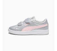 PUMA Smash 3.0 Glitz Glam Sneakers Kids, Glacial Grey/Frosty Pink, size 1.5