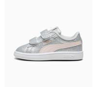 PUMA Smash 3.0 Glitz Glam Toddlers' Sneakers, Glacial Grey/Frosty Pink, size 5