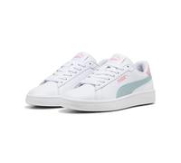 PUMA Smash 3.0 L JR Sneaker, White-Modern Mint-Pink Fruit, 4 UK