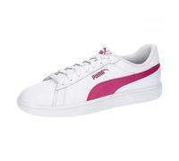 PUMA Smash 3.0 L JR Sneaker, White-PINKTASTIC, 5 UK