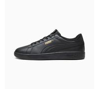 PUMA Smash 3.0 L Sneakers, Black/Gold/Black, size 7.5