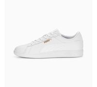 PUMA Men's Smash 3.0 L Sneaker, White White Gold, 8.5 UK