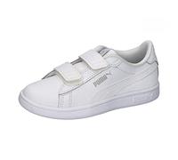PUMA Smash 3.0 L V PS Sneaker, White-Cool Light Gray, 13.5 UK Child