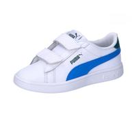 PUMA Smash 3.0 L V PS Sneaker, White-HYPERLINK Blue-Cold Green, 2.5 UK
