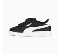 PUMA Smash 3.0 Leather V Sneakers Kids, Black/White, size 2