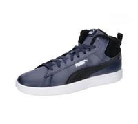 PUMA Smash 3.0 Mid WTR Sneaker, Navy/Black/White, Size 6 UK (Unisex, Mesh, Lace-Up, Mid-Top, Lightweight, Flat, Not Water Resistant)