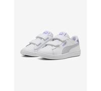 Puma Smash 3.0 Shoes White Lilac Kids - 34