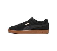 PUMA Smash 3.0 Sneaker, Black Gold-Gum, 4 UK